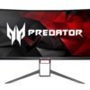 Predator Gaming curved 34" Ultra Wide QHD Monitor 300 Nits - 4 MS - 100 Hz- Display Port and HDMI Port IPS Panel-NVIDIA G-SYNC Technology Display Port - USB 3.0 HUB DTS stereo speakers Zero frame - height adjustment