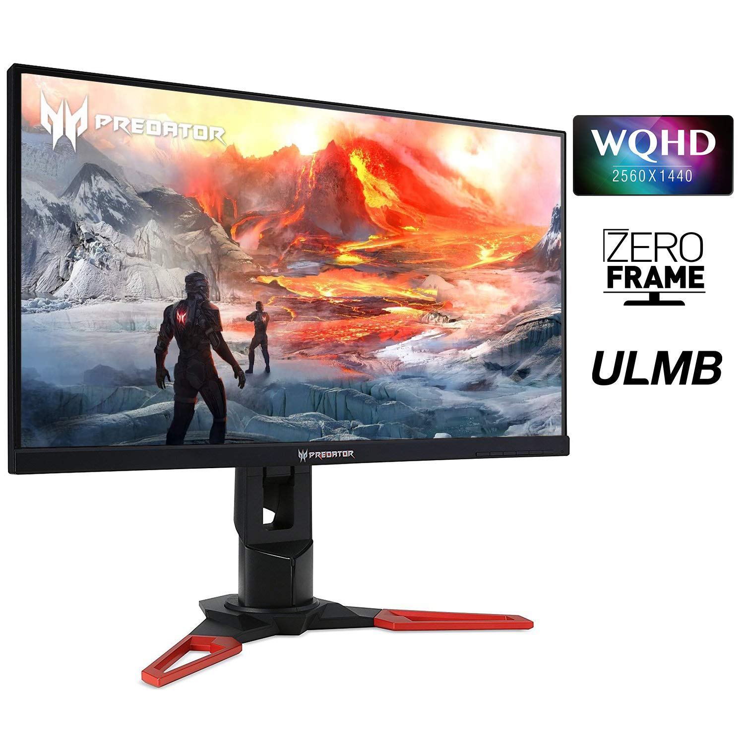 27" WQHD (2560 x 1440) Widescreen with NVIDIA G-SYNC Technology Refresh Rate: 144Hz (Overclocking to 165Hz) - Using Display Port Response Time: 4ms, Pixel Pitch: 0.233mm. Flicker-less Technology-Reduces annoying screen flickering that can cause eye strain when viewing the monitor for long periods. 2 x 2W speakers Signal inputs: 1 x HDMI (V1.4) & 1 x Display port