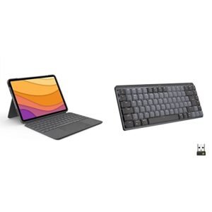 Logitech Combo Touch iPad Pro 12.9-inch (5th, 6th gen - 2021, 2022) & MX Mechanical Mini Wireless Illuminated Keyboard