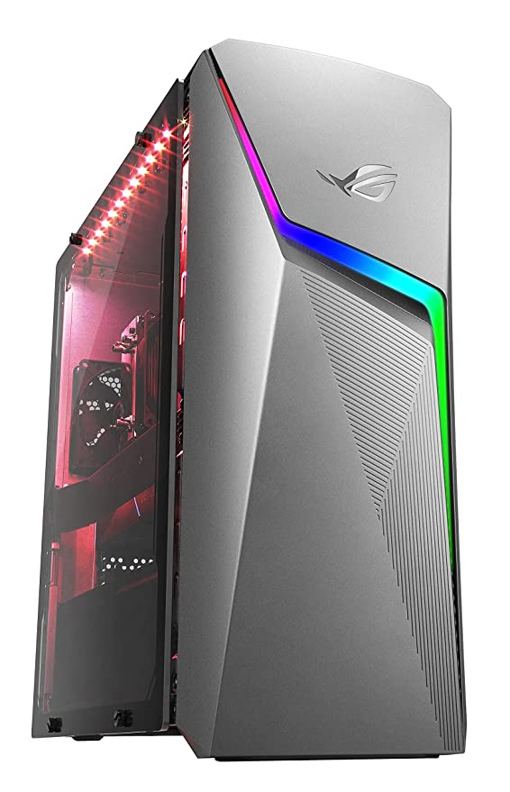 ASUS ROG Strix GL10, 6 Cores AMD Ryzen 5-5600X 5th Gen, Gaming Desktop (8GB/1TB HDD + 512GB SSD/4GB NVIDIA GeForce GTX 1650 Graphics/Windows 10/with Keyboard & Mouse/Gray/8 Kg), G10DK-R5600X150T