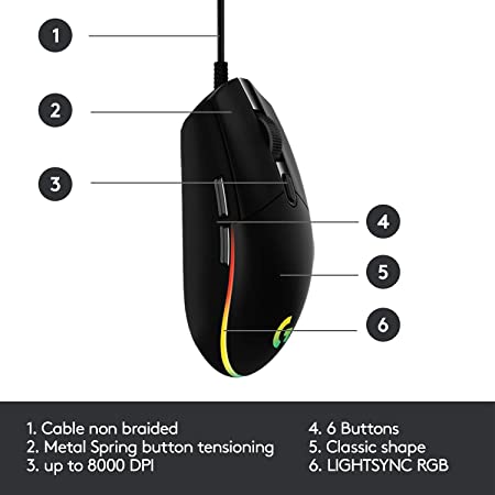 Logitech USB Light Sync Gaming Mouse