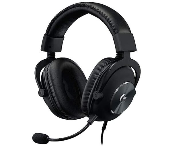 Logitech G Pro X Gaming Wired Over Ear Headphones with Mic Blue Voice DTS Headphone:X 2.0, 50Mm Pro-G Drivers, 2.0 Surround Sound for Esports Gaming,