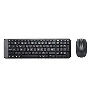 Logitech MK215 Wireless Keyboard and Mouse Combo for Windows, 2.4 GHz Wireless