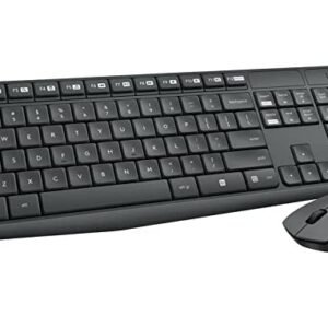 Logitech MK235 Wireless Keyboard and Mouse Set for Windows, 2.4 GHz Wireless