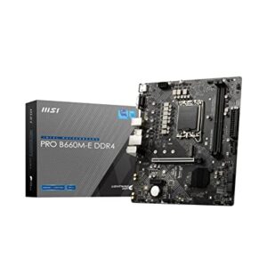 MSI Pro B660M-E DDR4 Motherboard