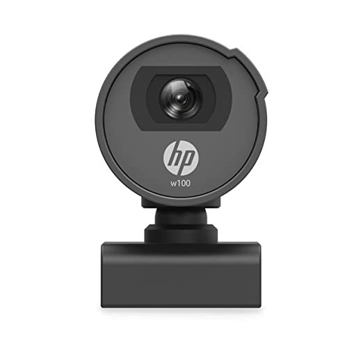 HP w100 480P 30 FPS Digital Webcam with Built-in Mic, Plug and Play Setup
