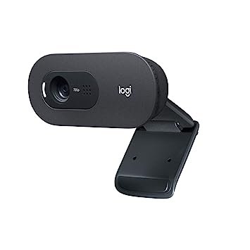 Logitech C505 720p HD External USB Webcam with Long-Range Microphone Compatible with PC or Mac,