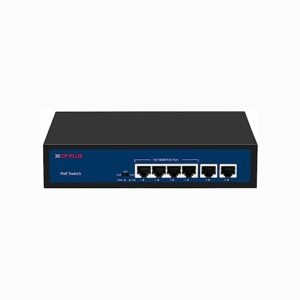CP Plus 6 Ports Fast Ethernet with 4 PoE Ports