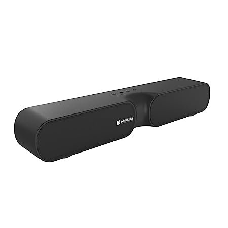 Portronics Decibel 20 16W Wireless Bluetooth Soundbar, Built-in Radio FM,