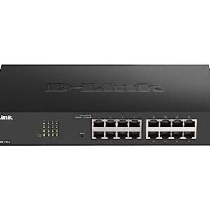 D-Link Ethernet Switch, 16 Port Easy Smart Managed Gigabit Network Internet