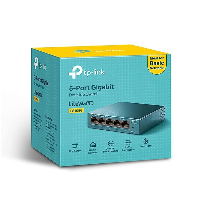 TP-Link LS105G 5-Port Desktop/Wallmount Gigabit