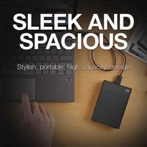 Seagate One Touch 5TB External HDD with Password Protection – Black,
