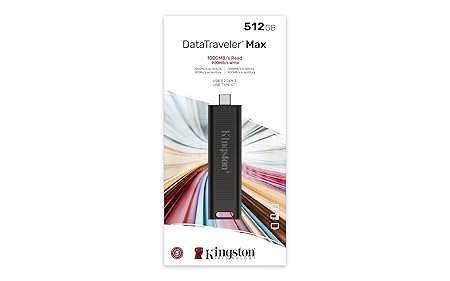 Kingston DataTraveler Max 512GB USB-C Flash Drive with USB 3.2 Gen 2