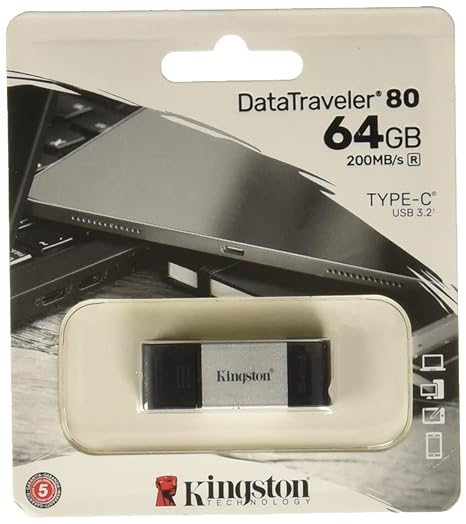 Kingston DataTraveler 80 64GB USB Type-C Flash Drive