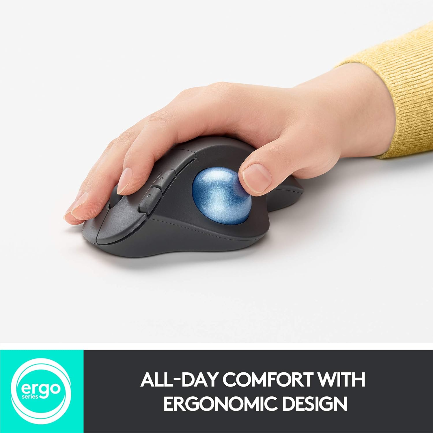 Logitech Ergo M575 Wireless Trackball Mouse - Easy Thumb Control
