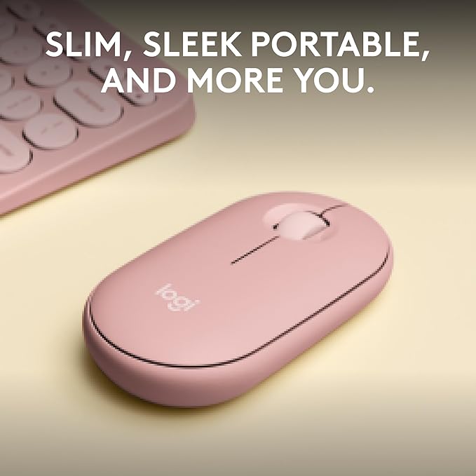 Logitech Pebble Mouse 2 M350s Slim Bluetooth Wireless Mouse