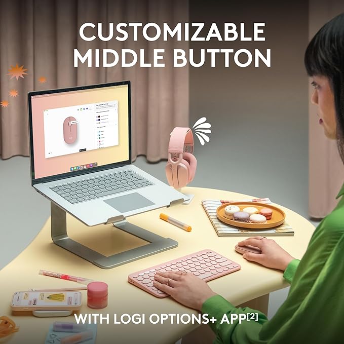 Logitech Pebble Mouse 2 M350s Slim Bluetooth Wireless Mouse