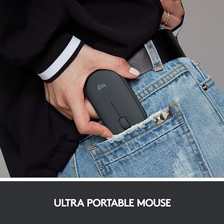 Logitech Pebble Wireless Mouse with Bluetooth or 2.4 GHz Receiver