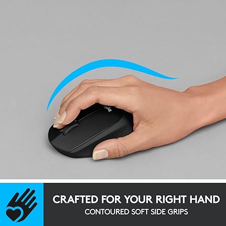 Logitech M331 Silent Plus Wireless Mouse, 2.4GHz with USB Nano Receiver