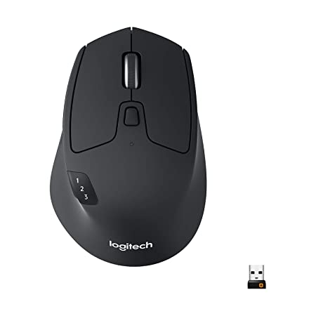 Logitech M720 Triathlon Multi-Device Wireless Mouse, Bluetooth