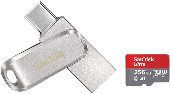 SanDisk Ultra Dual Drive Luxe USB 3.0, USB 2.0 Type-C 256GB