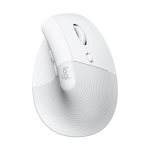 Logitech Lift Vertical Ergonomic Mouse, Wireless, Bluetooth or Logi Bolt USB Receiver