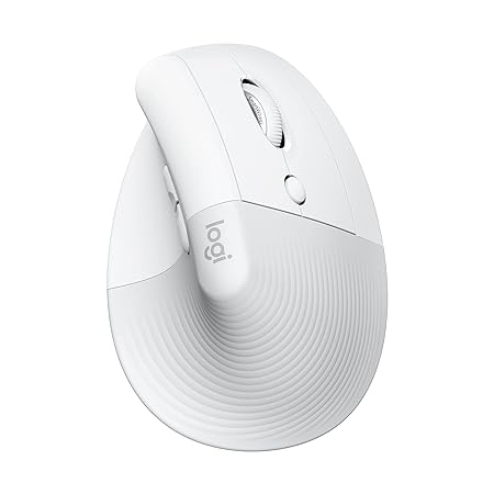 Logitech Lift Vertical Ergonomic Mouse, Wireless, Bluetooth or Logi Bolt USB Receiver
