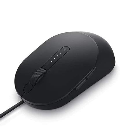 Dell MS3220-Black Laser Wired Mouse, 3200 DPI,
