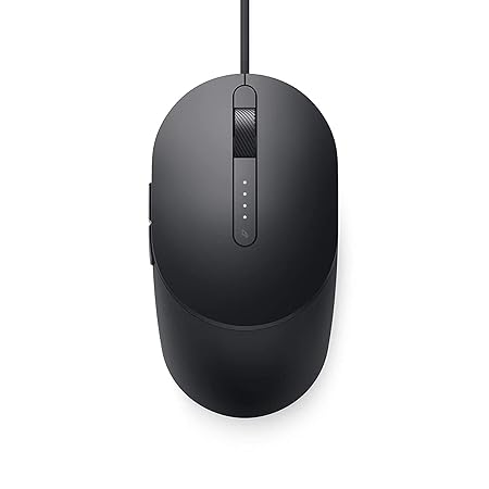 Dell MS3220-Black Laser Wired Mouse, 3200 DPI,