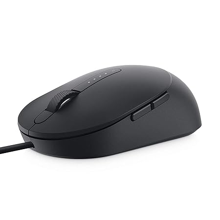 Dell MS3220-Black Laser Wired Mouse, 3200 DPI,