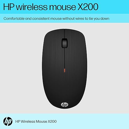 HP X200 Wireless Mouse with 2.4 GHz Wireless connectivity