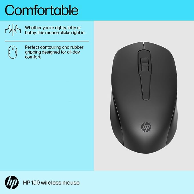 HP 150 Wireless Mouse,1600 DPI, 10 m Range