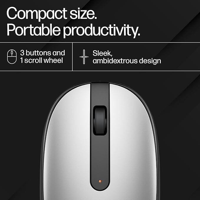 HP 240 Bluetooth Mouse/Ambidextrous; Compact Size;