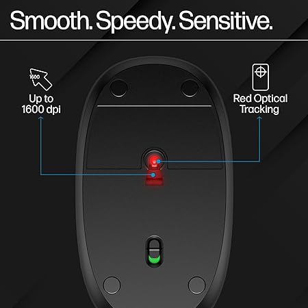 HP 240 Bluetooth Wireless Mouse with 3 Buttons/