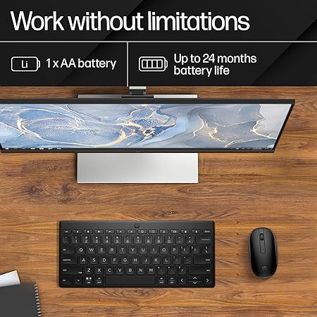HP 240 Bluetooth Wireless Mouse with 3 Buttons/