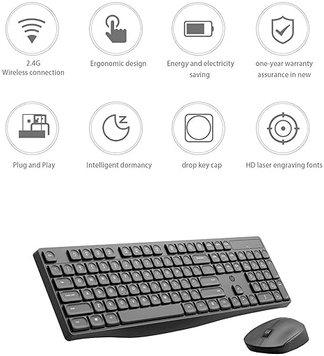 HP CS10 Wireless Keyboard Mouse Combo