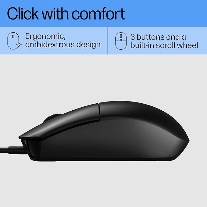 HP M070 Ergonomic Wired Mouse/