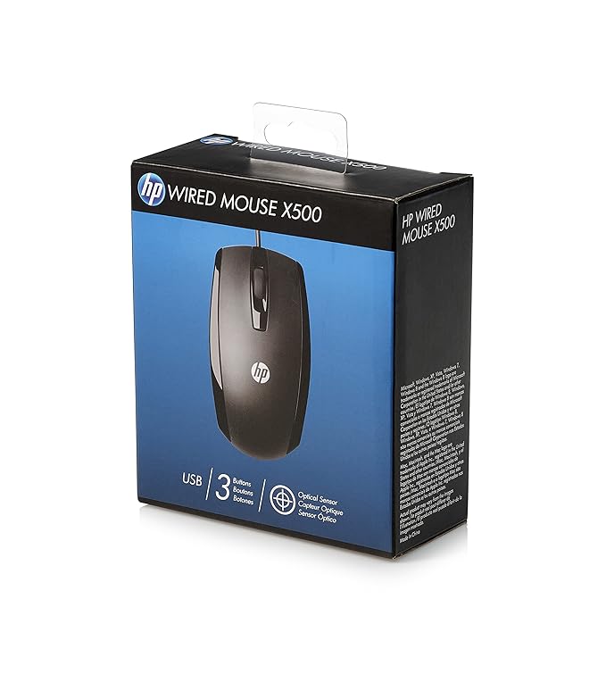HP X500 USB Wired Optical Mouse