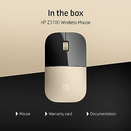 HP Z3700 Wireless Optical Mouse with USB Receiver and 2.4GHz