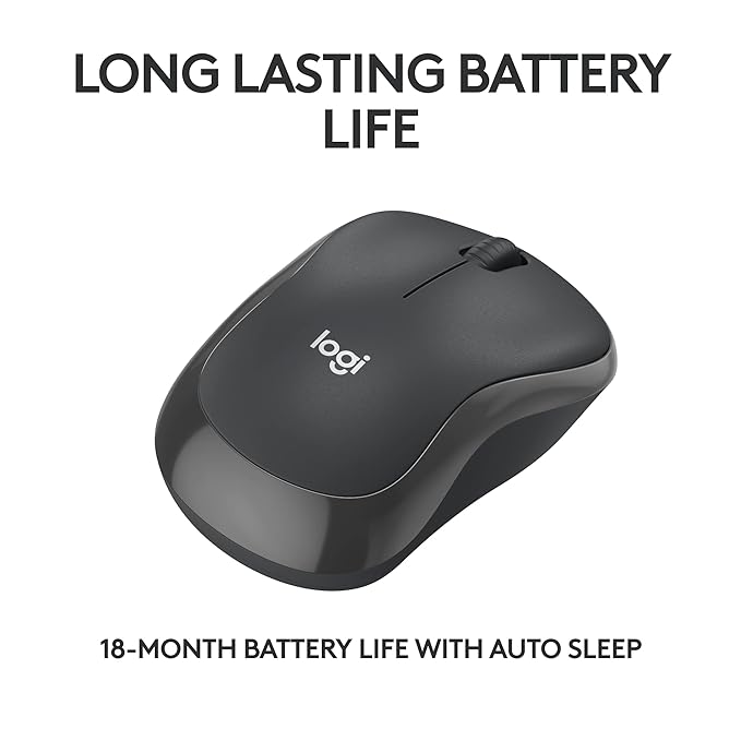 Logitech M240 Silent Bluetooth Mouse, Wireless, Compact,