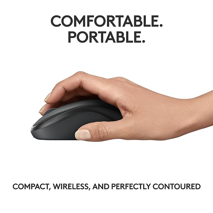 Logitech M240 Silent Bluetooth Mouse, Wireless, Compact,