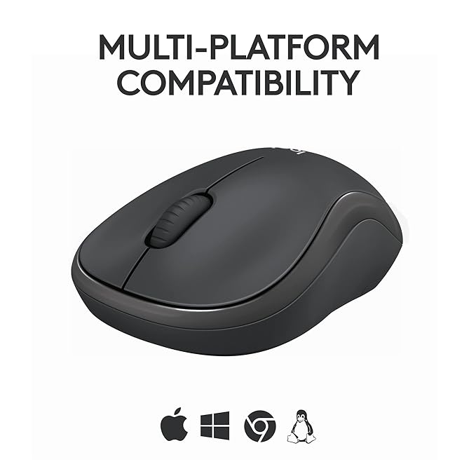 Logitech M240 Silent Bluetooth Mouse, Wireless, Compact,