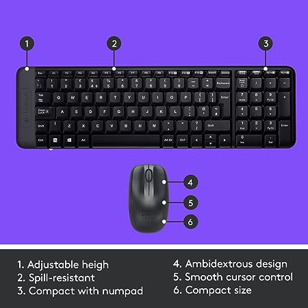 Logitech MK215 Wireless Keyboard and Mouse Combo