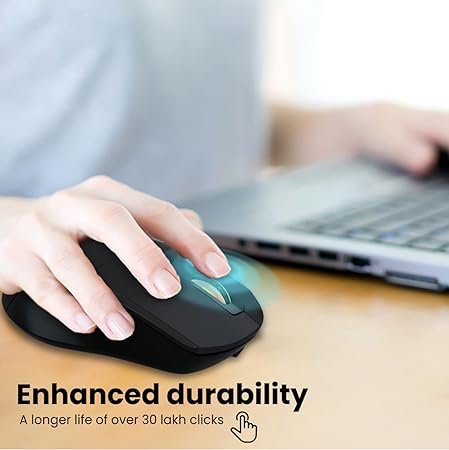 Portronics Toad One Wireless 2.4GHz & Bluetooth Connectivity Optical Mouse