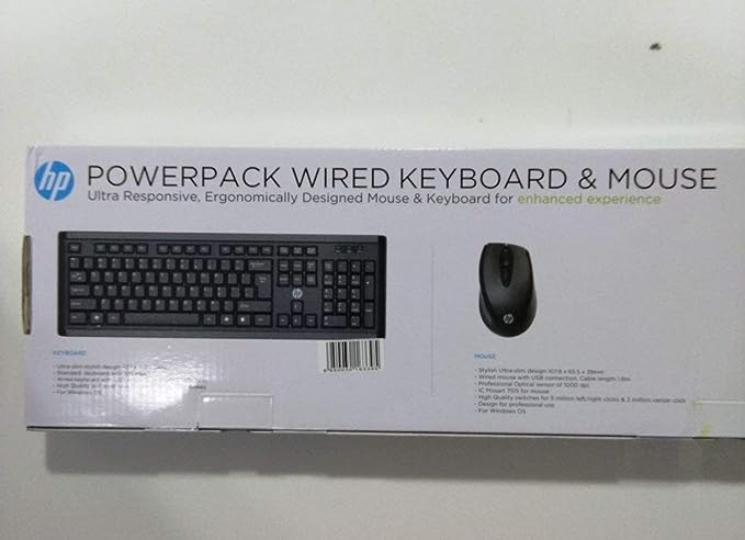 HP USB Wired Keyboard and Mouse