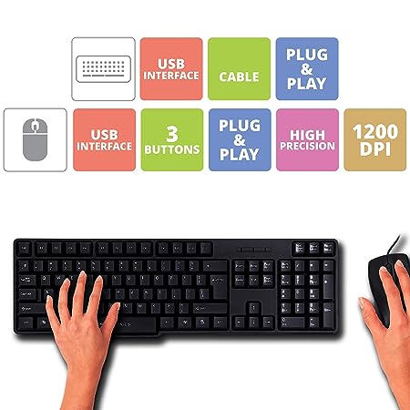 Zebronics Wired Keyboard and Mouse