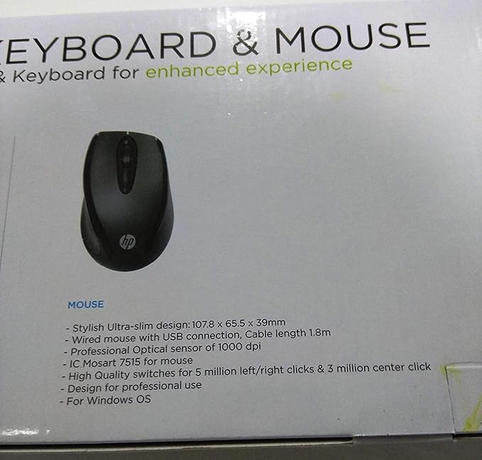 HP USB Wired Keyboard and Mouse
