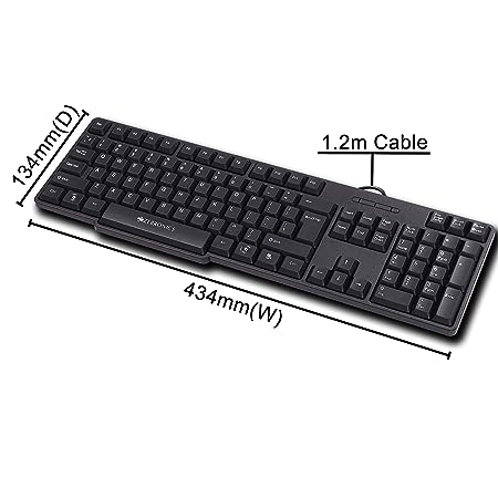 Zebronics Wired Keyboard and Mouse