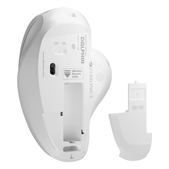 ZEBRONICS Dolphin Silent Wireless Mouse