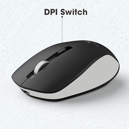 ZEBRONICS Zeb-Jaguar Wireless Mouse, 2.4GHz with USB Nano Receiver